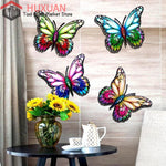 Décoration murale papillon métal 2D vert clair