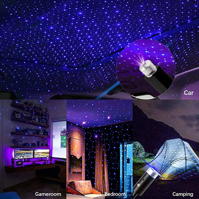 Veilleuse automatique à LED pour toit de voiture ou décoration intérieure