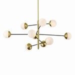 Lampe suspendue design noir vue de côté