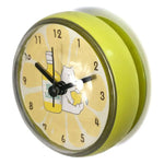 Mini horloge murale étanche grise 7cm ventouse