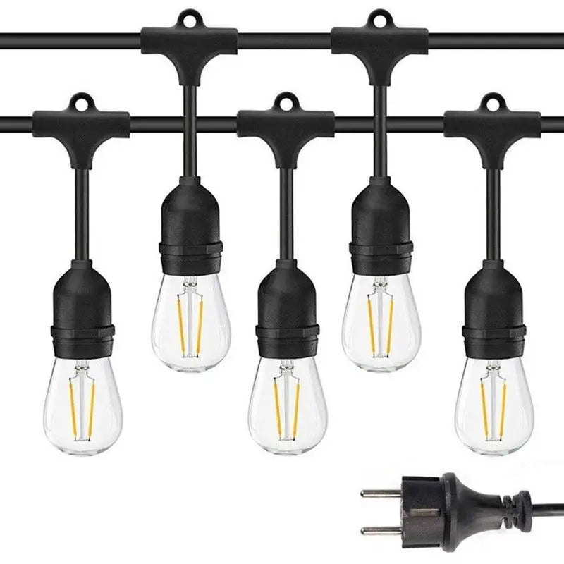 Ampoule S14 E27 boule blanc chaud de la guirlande lumineuse
