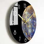Horloge murale design multicolore style européen