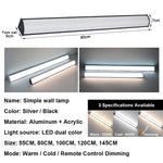 Applique murale longue LED blanche IP65 design moderne