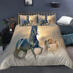Housse de couette cheval galopant 3D design animal
