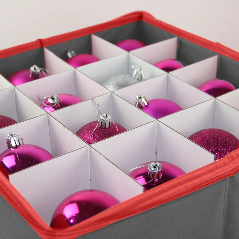 Organiseur de décorations de Noël avec séparateurs
