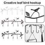 Design rétro du porte-manteau mural oiseaux