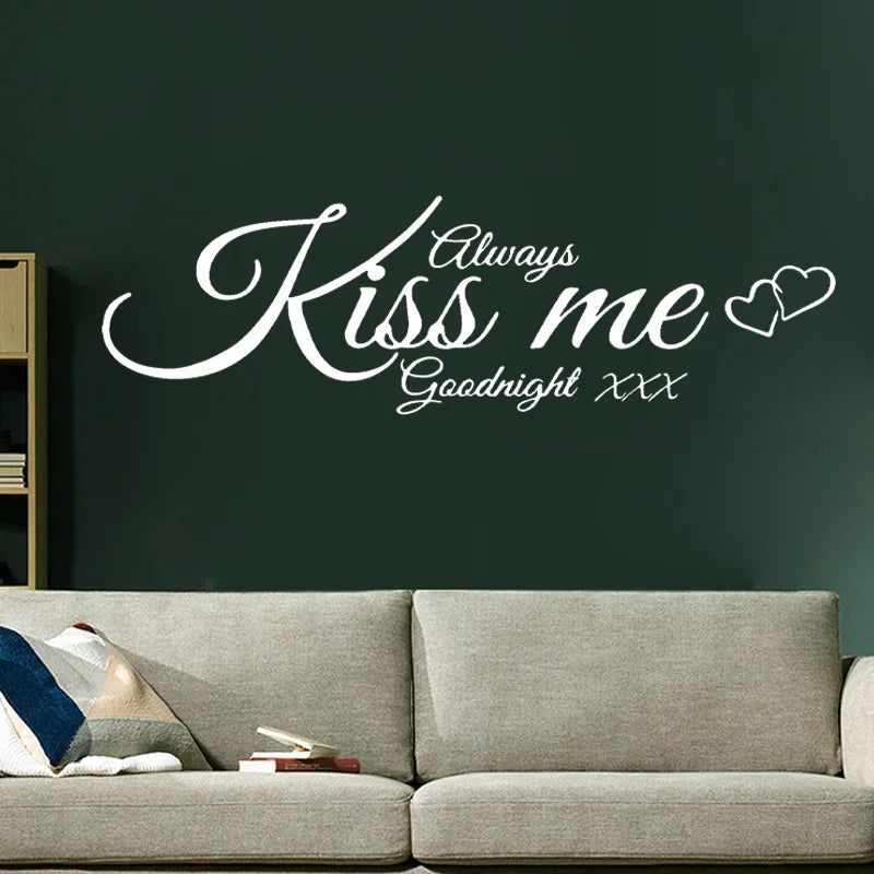 Sticker mural romantique salon amour