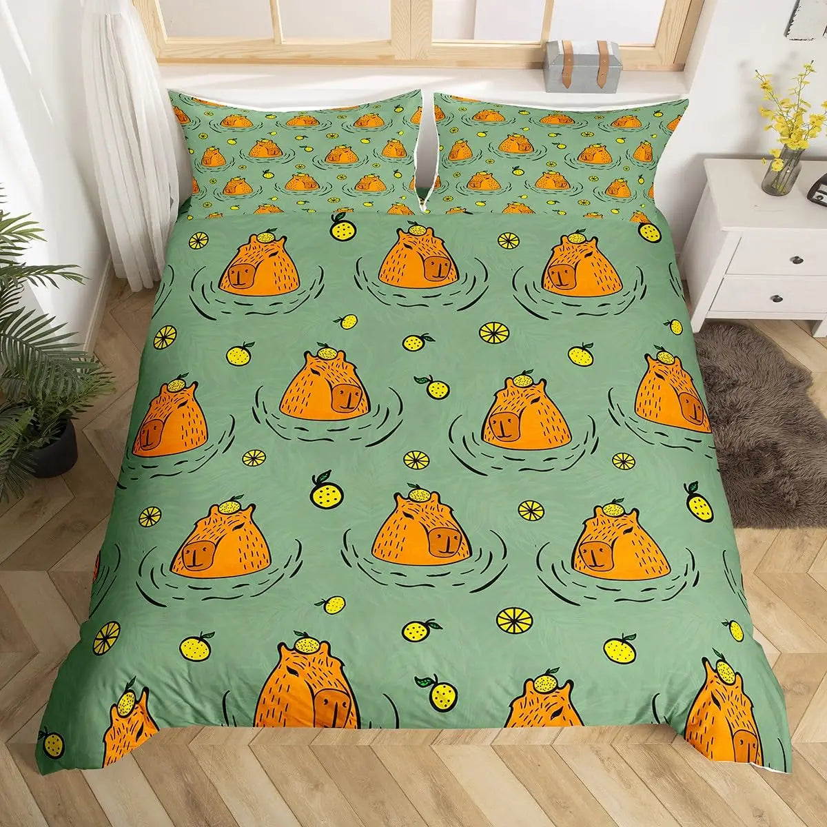 Texture douce du tissu 100% polyester de la housse de couette