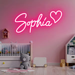 Néon LED personnalisé bleu pour chambre d'enfant