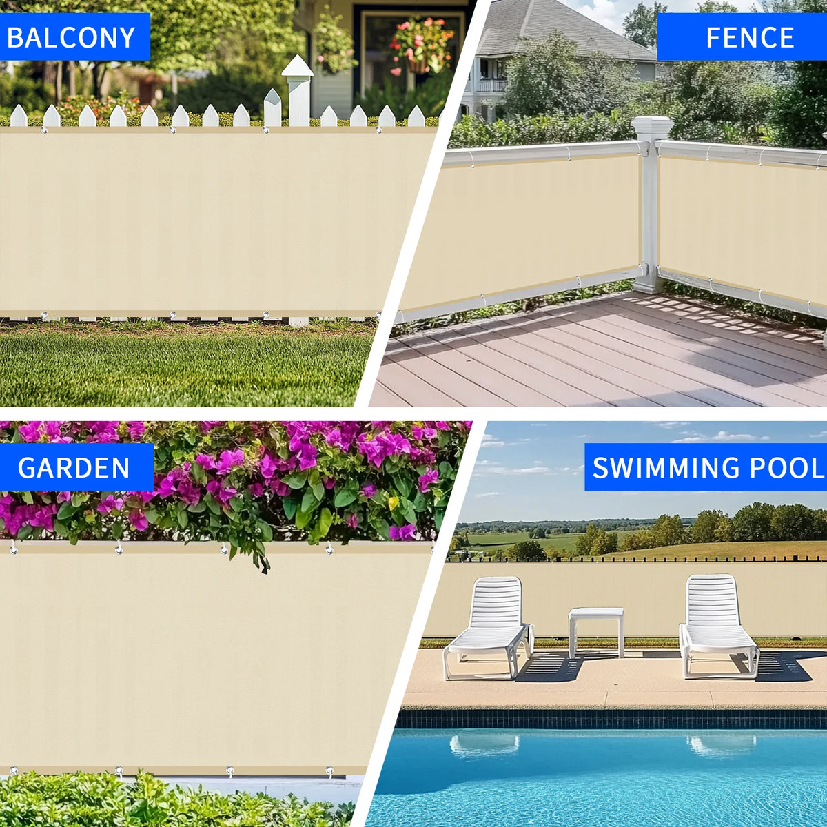 Voile d'ombrage balcon installation facile