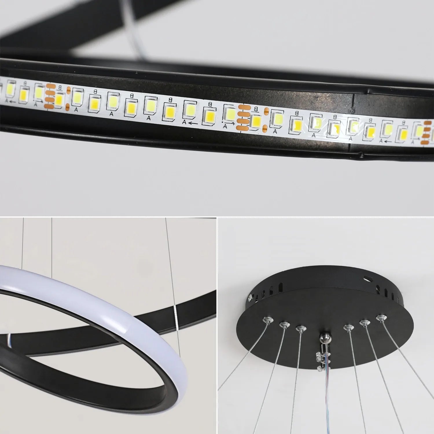Suspension design noir ambiance chaleureuse