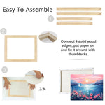 Détail des barres en bois et accessoires du kit cadre photo