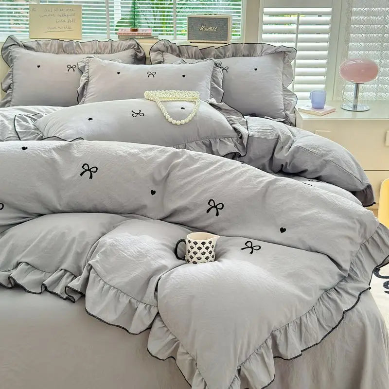 Drap de lit assorti ensemble housse de couette