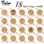 Set de 30 dessous de verres en liège naturel vue de dessus