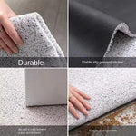Paillasson blanc PVC facile à nettoyer