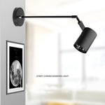 Applique murale LED télescopique extensible en blanc design moderne
