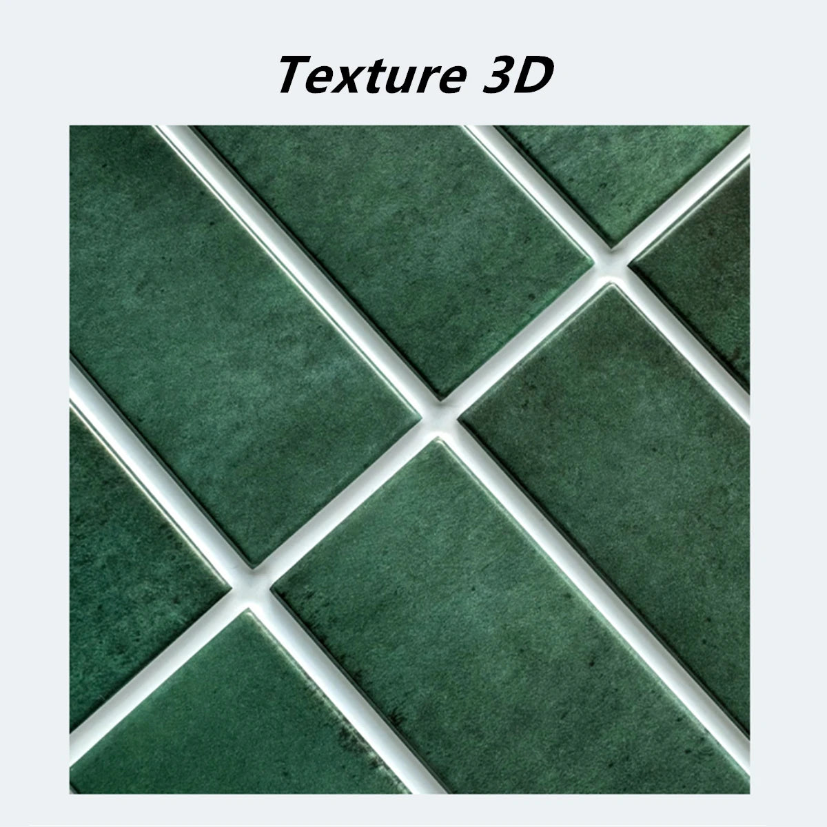 Dosseret salle de bain autocollant vert