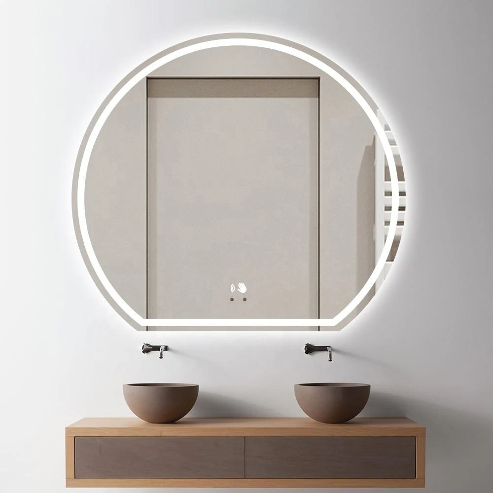 Miroir anti-buée tactile avec éclairage LED