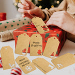 Lot de 48 étiquettes cadeau Noël