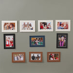 Cadre photo carton multicolore blanc composition murale
