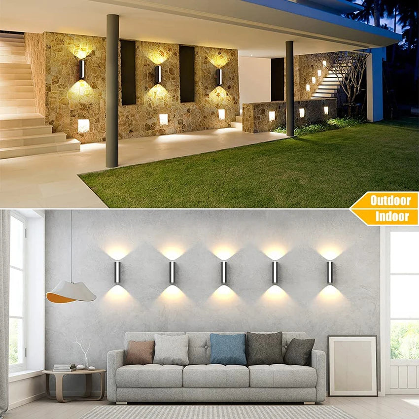 Installation de l'applique murale LED etanche sur un mur exterieur
