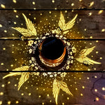 Lanterne extérieure en fer avec cellule solaire Ni-MH