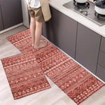 Tapis de cuisine gris foncé avec motif imprimé