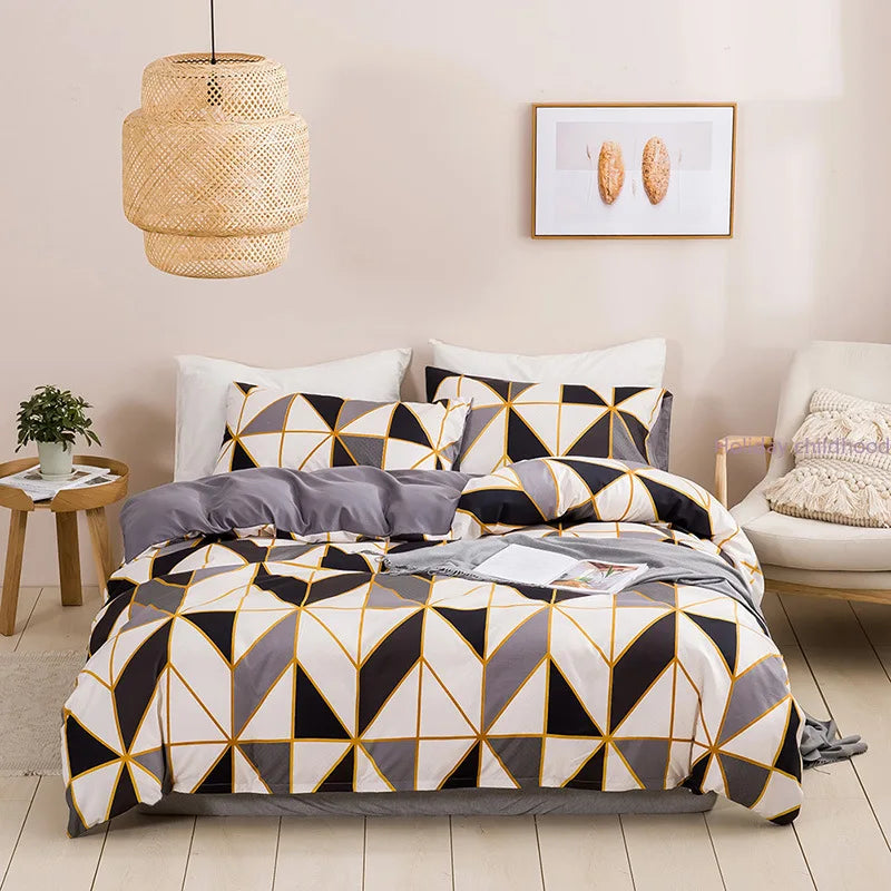 Détail du tissu polyester doux de la housse de couette violette