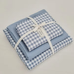 Détail du tissu sergé de la housse de couette