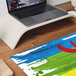 Tapis de bureau ethnique caoutchouc