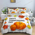 Parure de lit automne citrouille dinde impression 3D