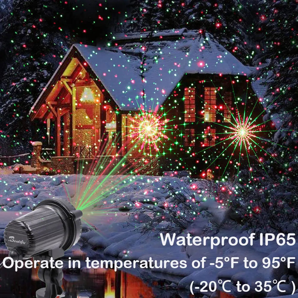 Projecteur laser LED étanche IP44 sous la pluie