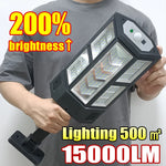 Lampe solaire extérieur 15000LM avec capteur de mouvement bleu