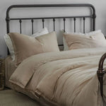 Parure de lit Tencel coton noire ensemble 4 pièces