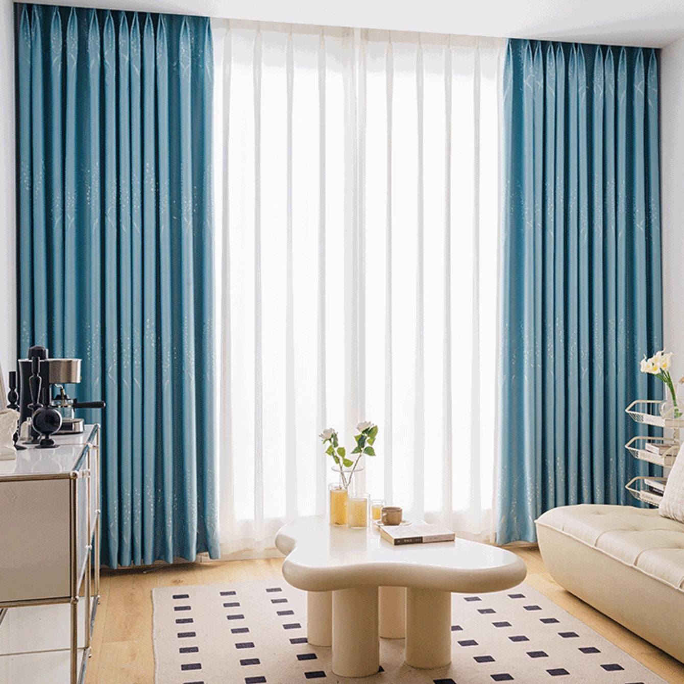 Sky Blue Curtains