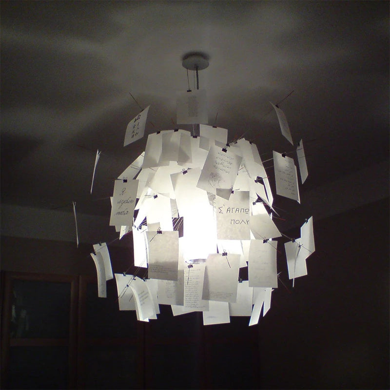 Lampe papier Zettel à monter soi-même