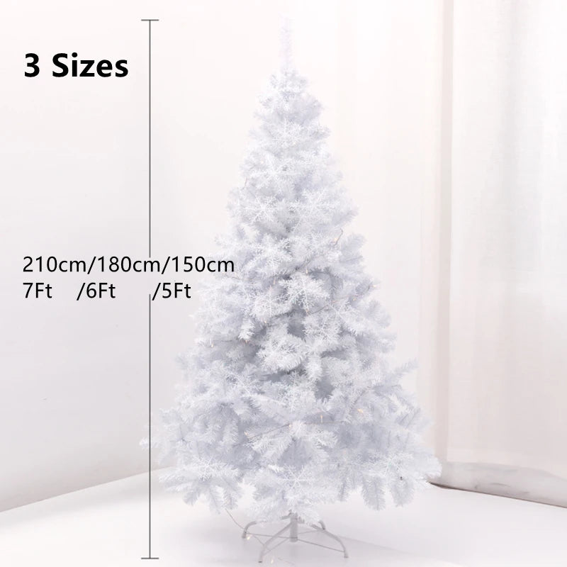 Comparaison des hauteurs 150 cm, 180 cm et 210 cm pour sapin de Noël