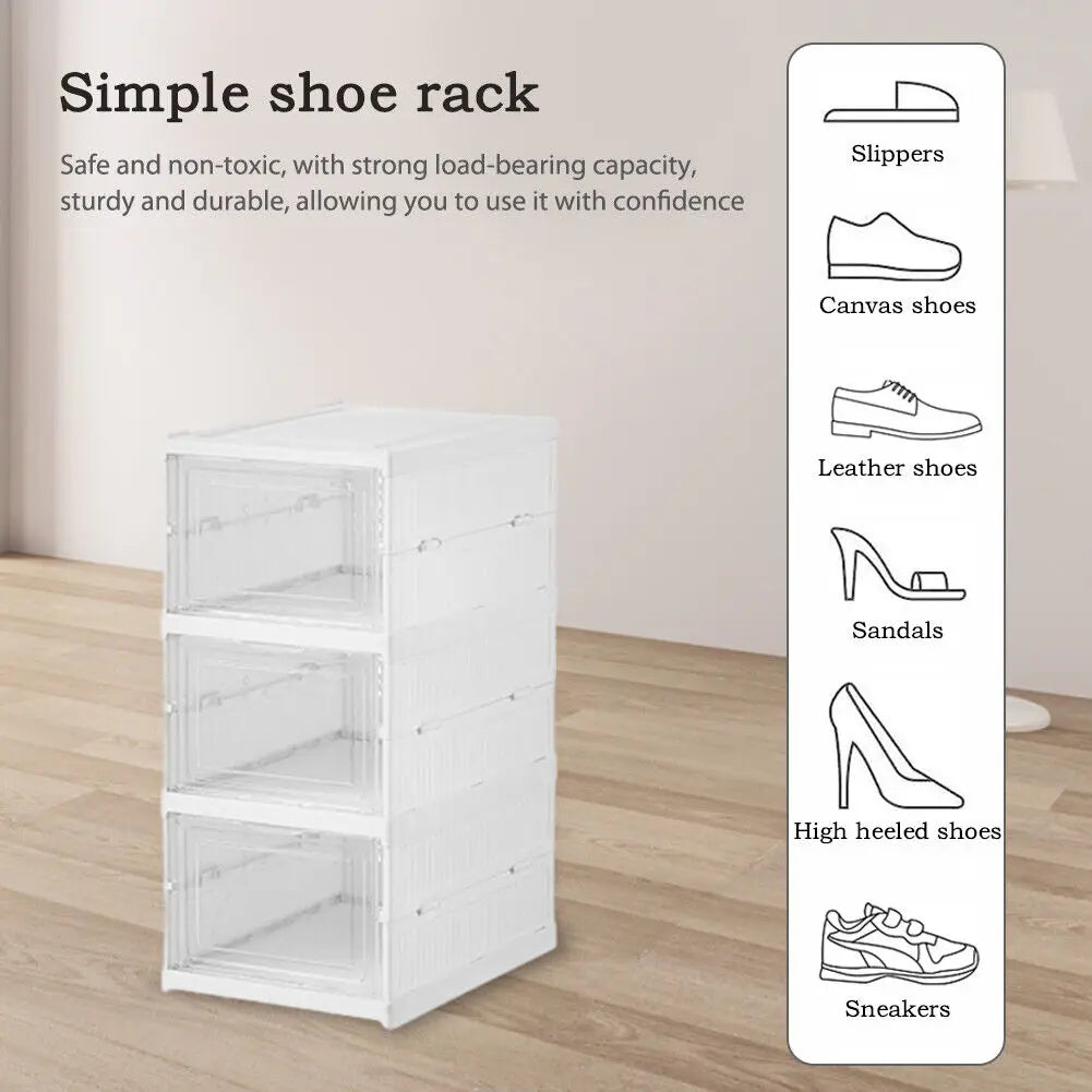 Organisateur de chaussures pliable vue de face