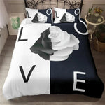 Texture tissu polyester lavé housse de couette blanche