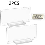 Cadre photo en plexi transparent pour billets