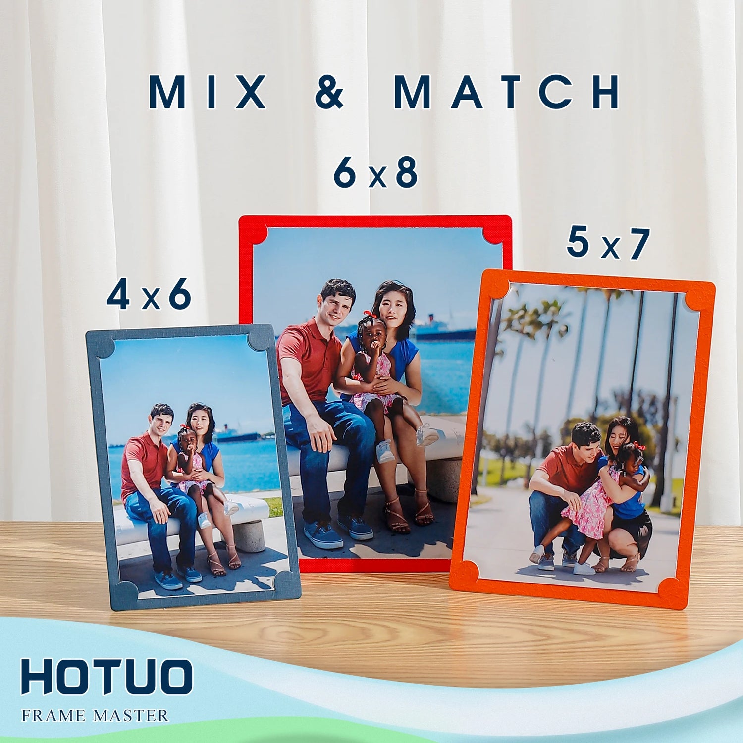 Cadre photo en carton design moderne