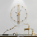 Horloge murale 60 cm blanche design nordique salon