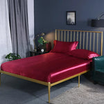 Drap-housse soie luxe couleur gris