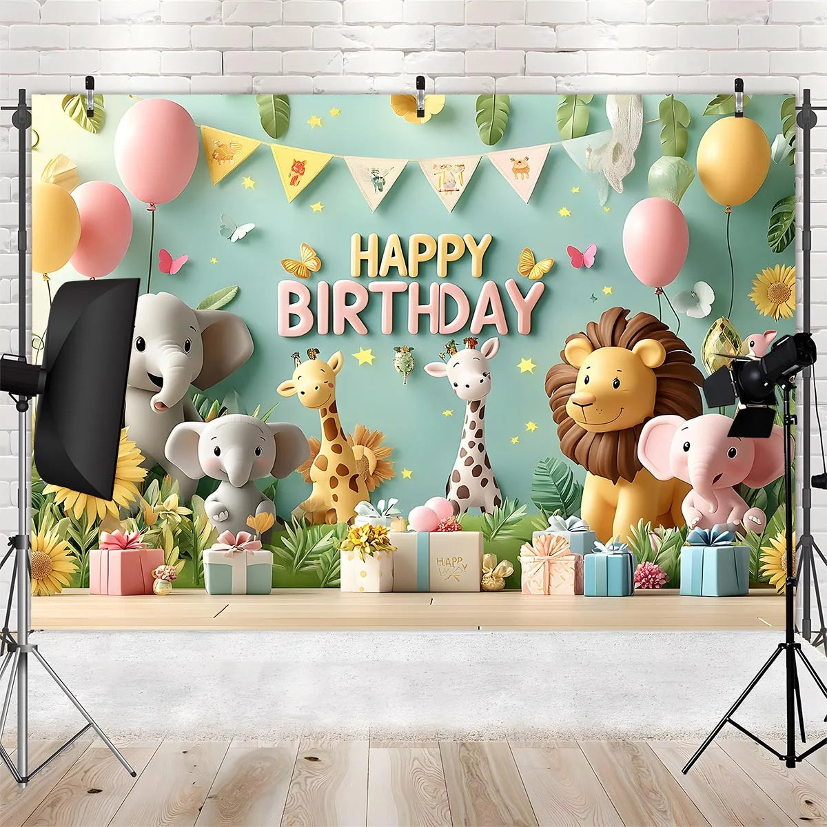 Décoration murale jungle pour mariage