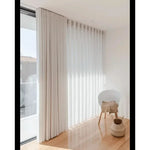 Installation rail rideau plafond double rail épais