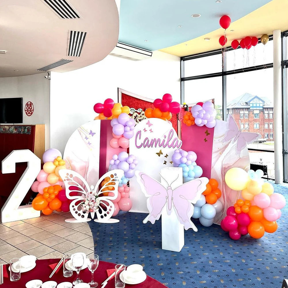 Décoration papillon anniversaire enfant vue ensemble