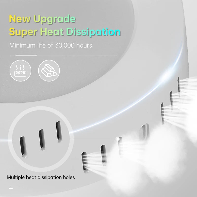 Plafonnier LED carré 20W design moderne