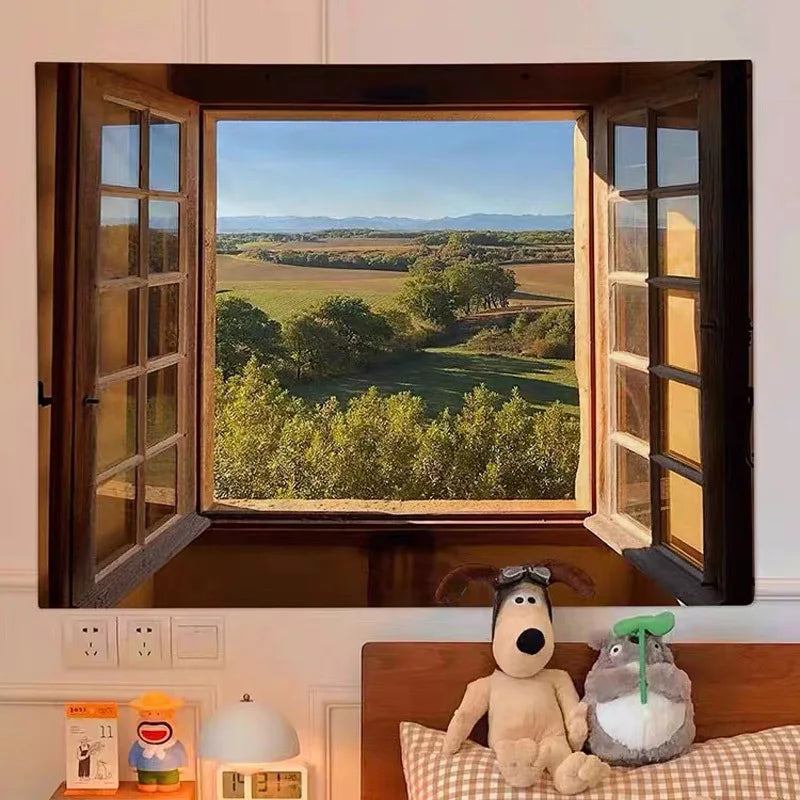 Vue de dos blanc de la tapisserie murale décoration