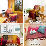 Couverture décorative en chenille pour intérieur