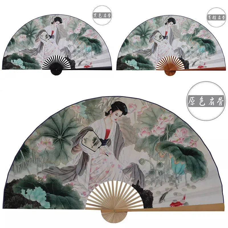 Décoration murale éventail chinois dans salon